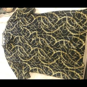 Forever 21 gold chains shirt